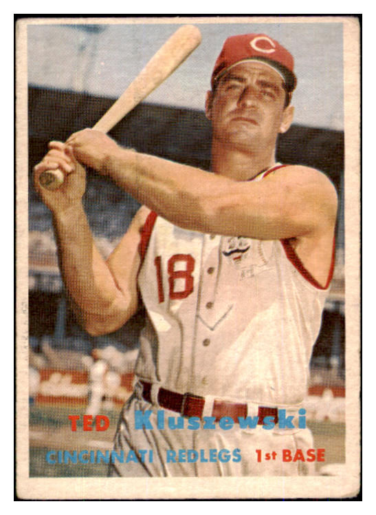 1957 Topps Baseball #165 Ted Kluszewski Reds VG-EX 493141