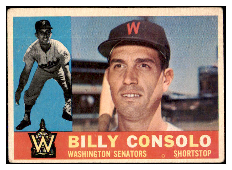 1960 Topps Baseball #508 Billy Consolo Senators VG 493158