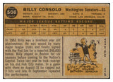 1960 Topps Baseball #508 Billy Consolo Senators VG 493158