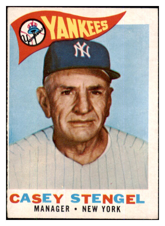 1960 Topps Baseball #227 Casey Stengel Yankees VG-EX 493165