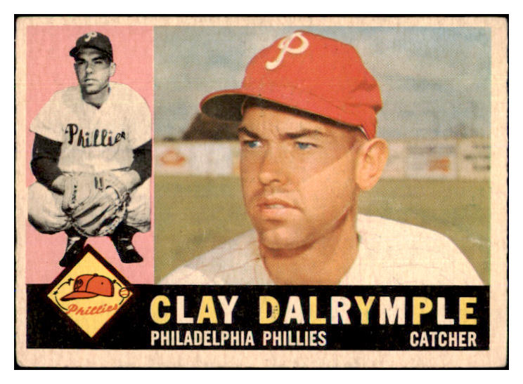 1960 Topps Baseball #523 Clay Dalrymple Phillies VG-EX 493172