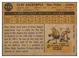 1960 Topps Baseball #523 Clay Dalrymple Phillies VG-EX 493172