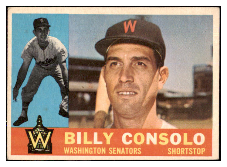 1960 Topps Baseball #508 Billy Consolo Senators VG-EX 493177