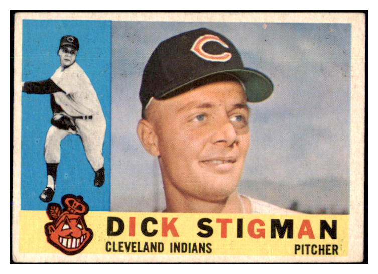 1960 Topps Baseball #507 Dick Stigman Indians VG-EX 493178