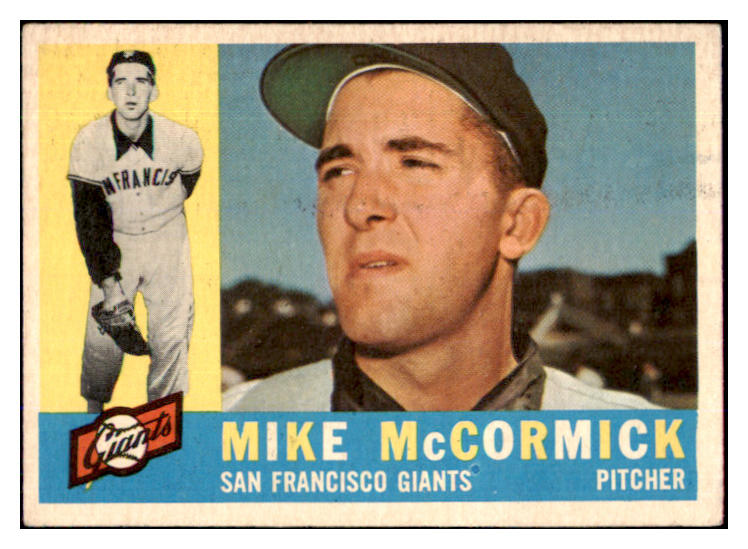 1960 Topps Baseball #530 Mike McCormick Giants VG-EX 493182