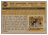 1960 Topps Baseball #528 Ben Johnson Cubs VG-EX 493184