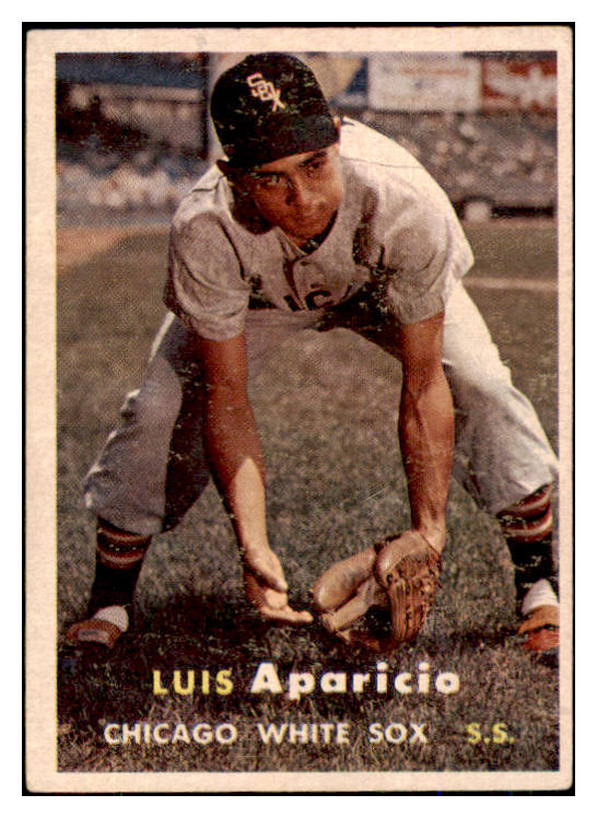 1957 Topps Baseball #007 Luis Aparicio White Sox VG-EX 493192