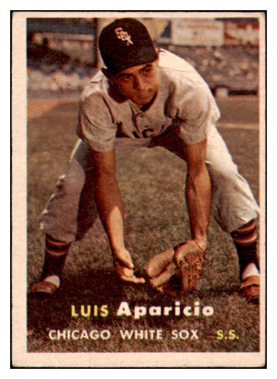 1957 Topps Baseball #007 Luis Aparicio White Sox VG-EX 493194