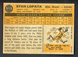 1960 Topps Baseball #515 Stan Lopata Braves VG-EX 493204