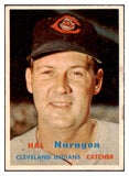 1957 Topps Baseball #347 Hal Naragon Indians VG-EX 493215