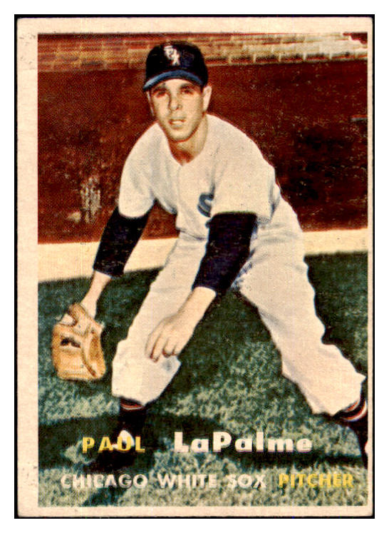 1957 Topps Baseball #344 Paul Lapalme White Sox VG-EX 493216