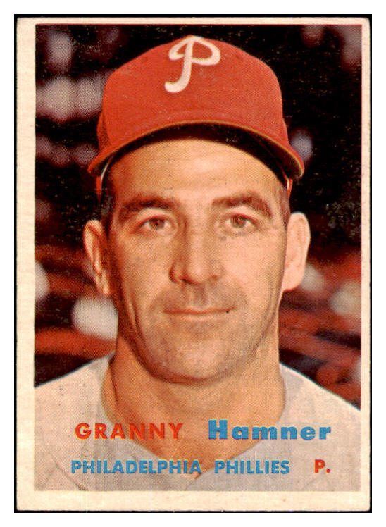 1957 Topps Baseball #335 Granny Hamner Phillies EX 493221