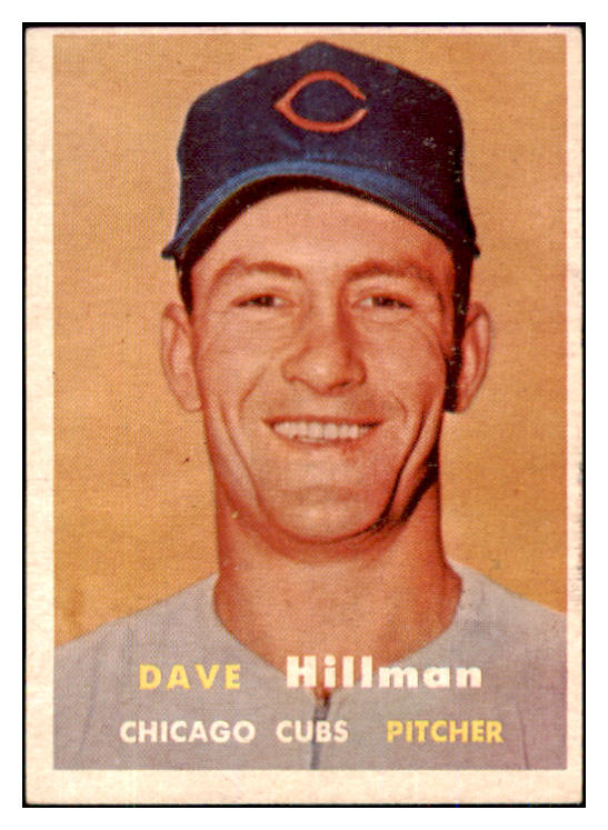 1957 Topps Baseball #351 Dave Hillman Cubs EX 493222
