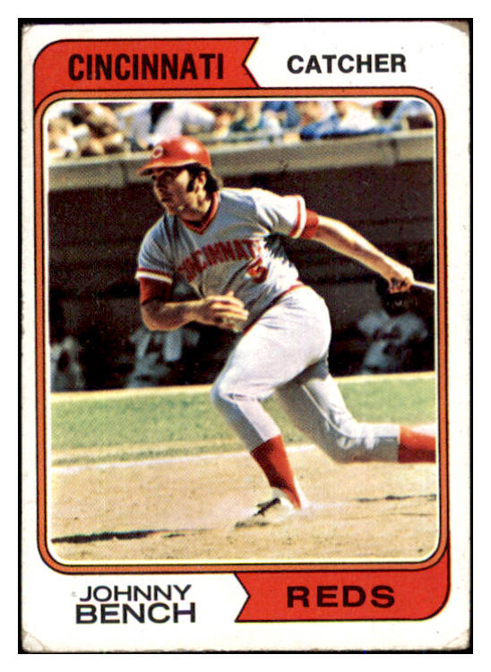 1974 Topps Baseball #010 Johnny Bench Reds VG 493231