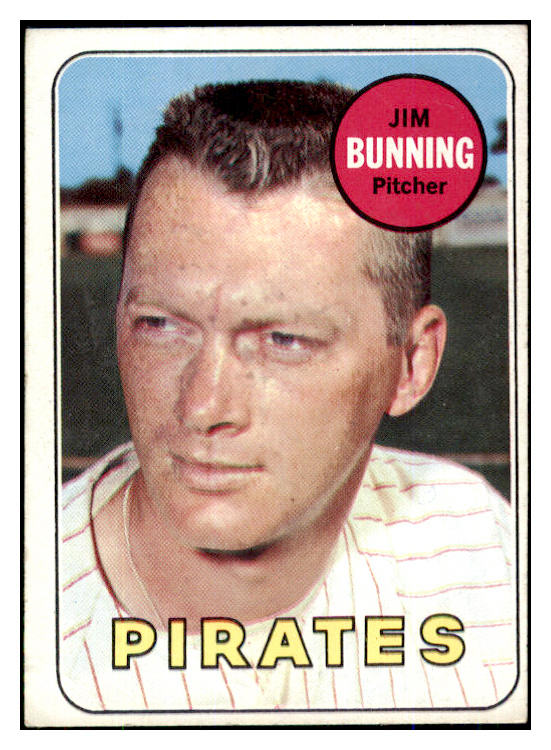 1969 Topps Baseball #175 Jim Bunning Pirates VG-EX 493255
