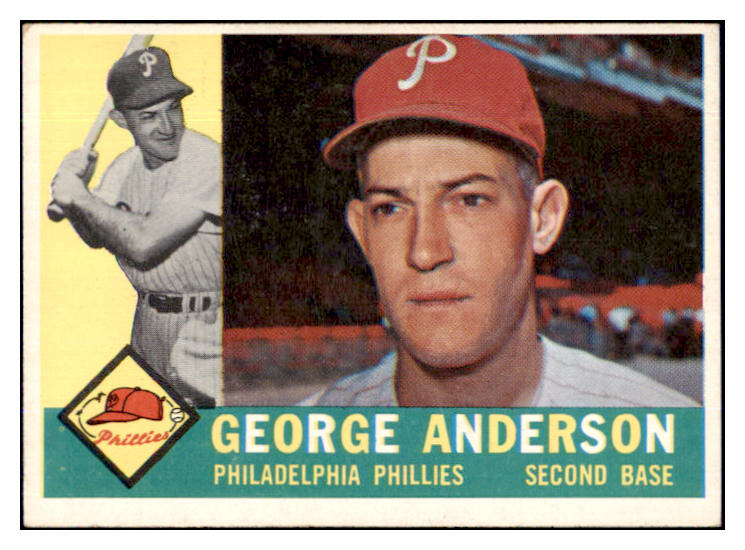 1960 Topps Baseball #034 Sparky Anderson Phillies EX 493264