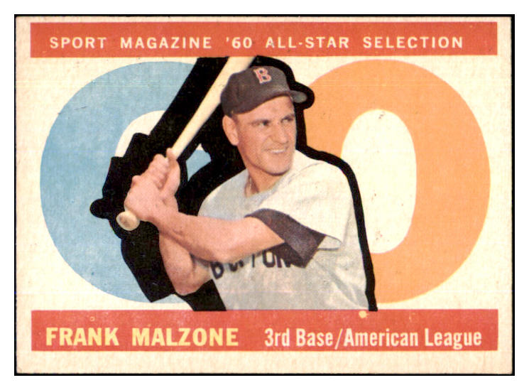 1960 Topps Baseball #557 Frank Malzone A.S. Red Sox EX 493271