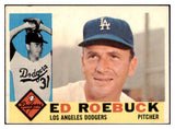 1960 Topps Baseball #519 Ed Roebuck Dodgers EX 493273