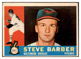 1960 Topps Baseball #514 Steve Barber Orioles VG-EX 493279