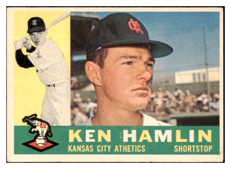 1960 Topps Baseball #542 Ken Hamlin A's VG-EX 493289