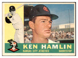 1960 Topps Baseball #542 Ken Hamlin A's VG-EX 493289