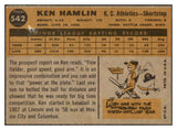 1960 Topps Baseball #542 Ken Hamlin A's VG-EX 493289