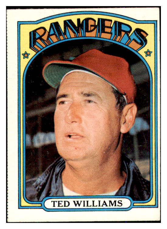 1972 Topps Baseball #510 Ted Williams Rangers VG-EX 493314