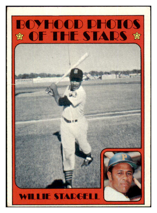 1972 Topps Baseball #343 Willie Stargell KP Pirates EX 493366