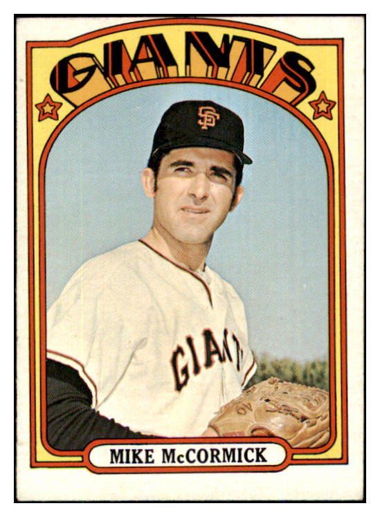 1972 Topps Baseball #682 Mike McCormick Giants EX-MT 493369