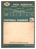 1960 Topps Football #054 Paul Hornung Packers VG-EX 493379