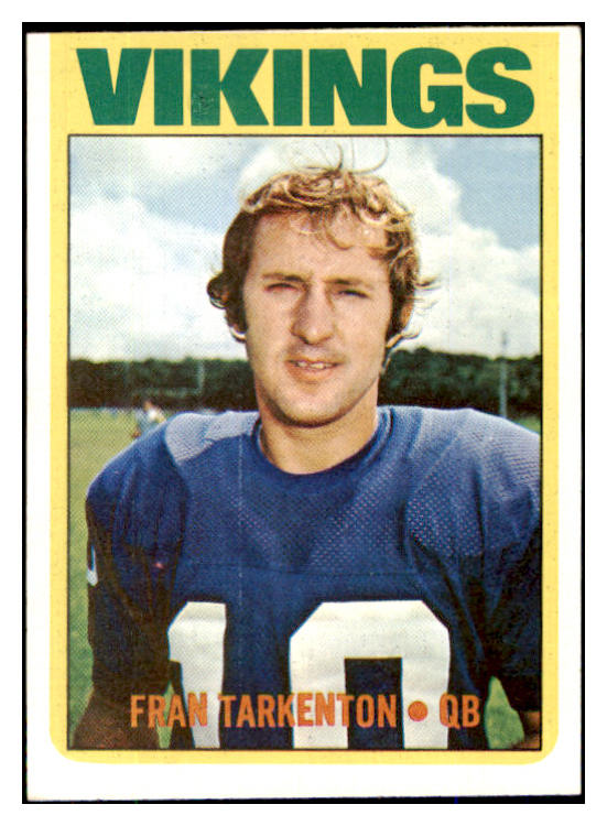 1972 Topps Football #225 Fran Tarkenton Vikings EX-MT 493386