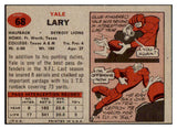 1957 Topps Football #068 Yale Lary Lions EX-MT 493387