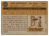 1960 Topps Baseball #549 John Buzhardt Phillies EX-MT 493418