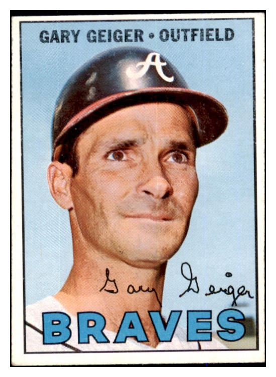 1967 Topps Baseball #566 Gary Geiger Braves EX-MT 493439