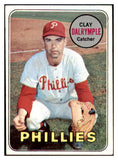 1969 Topps Baseball #151 Clay Dalrymple Phillies VG-EX Variation 493442