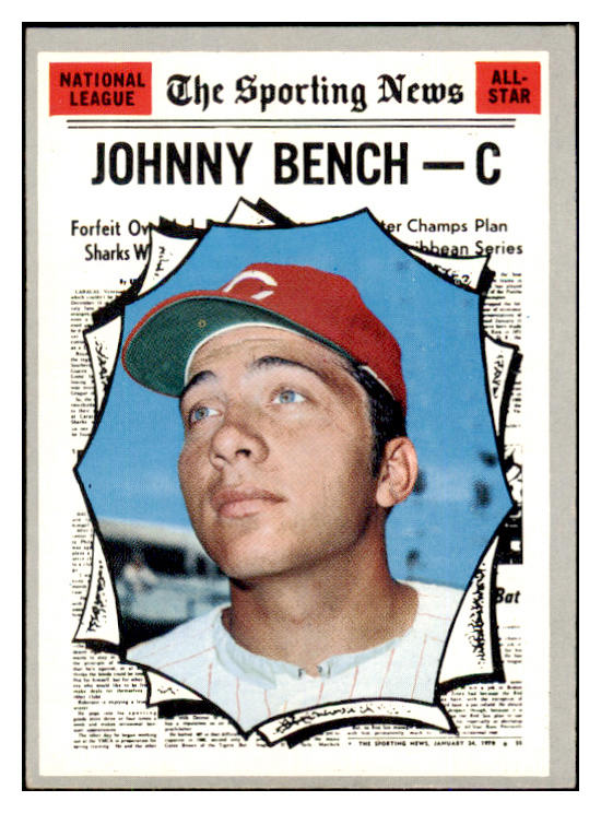 1970 Topps Baseball #464 Johnny Bench A.S. Reds VG-EX 493450
