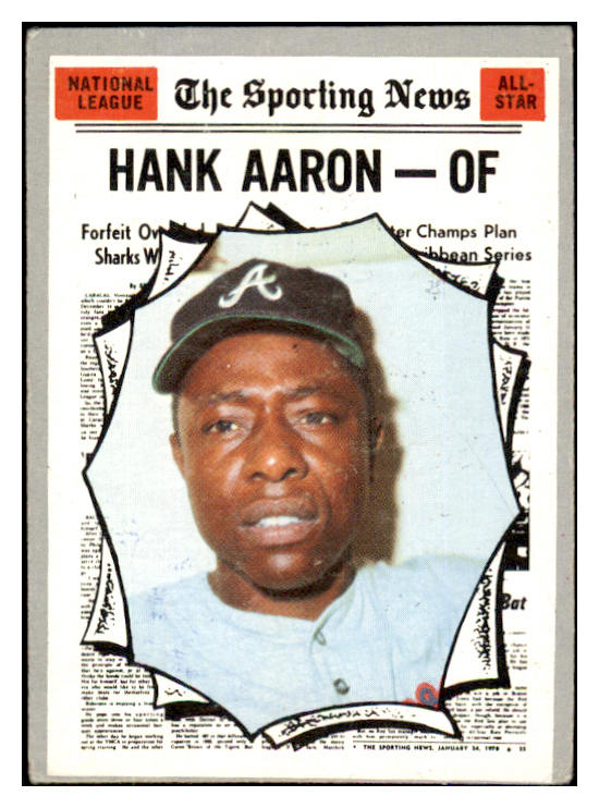 1970 Topps Baseball #462 Hank Aaron A.S. Braves VG 493453