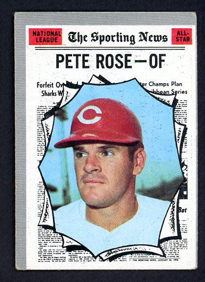 1970 Topps Baseball #458 Pete Rose A.S. Reds VG 493455