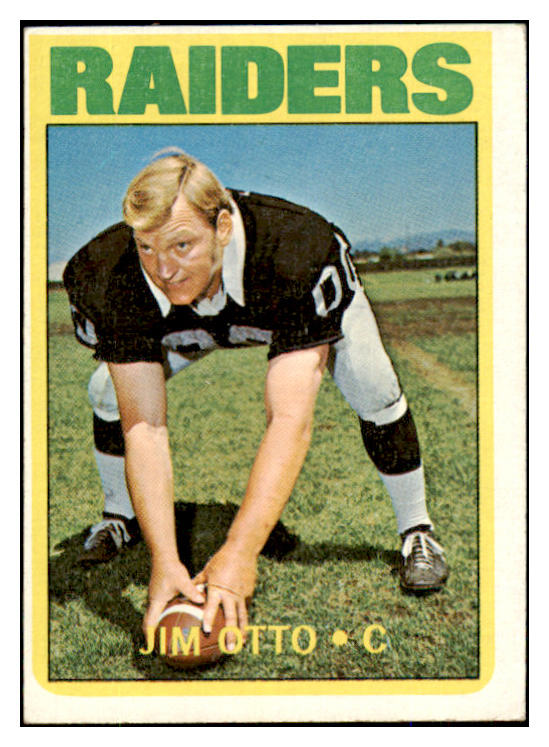 1972 Topps Football #086 Jim Otto Raiders EX 493466