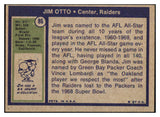 1972 Topps Football #086 Jim Otto Raiders EX 493466