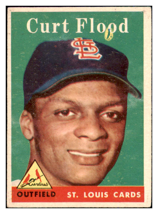 1958 Topps Baseball #464 Curt Flood Cardinals VG-EX 493476