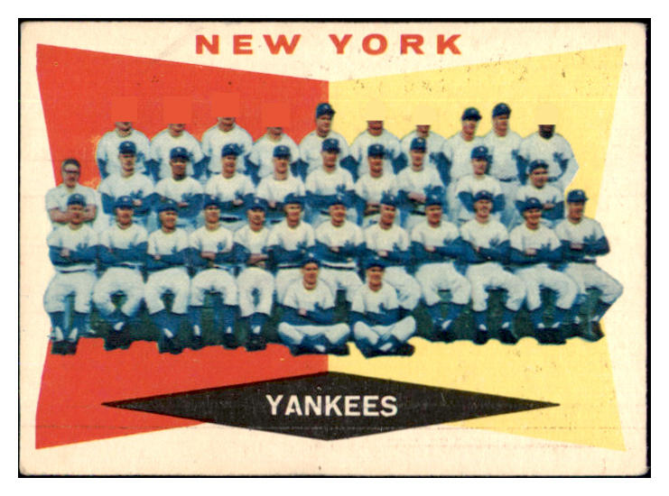 1960 Topps Baseball #332 New York Yankees Team VG-EX 493477