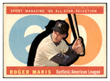 1960 Topps Baseball #565 Roger Maris A.S. Yankees EX 493481