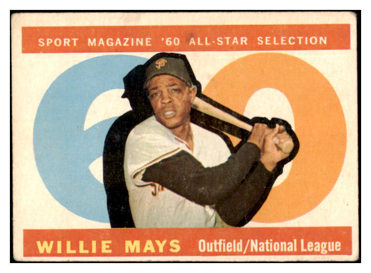 1960 Topps Baseball #564 Willie Mays A.S. Giants VG-EX 493494