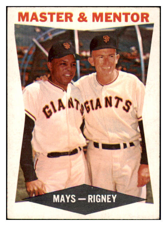 1960 Topps Baseball #007 Willie Mays Bill Rigney EX 493498
