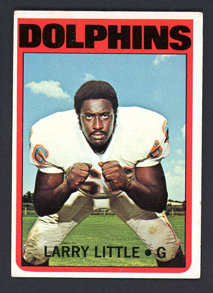 1972 Topps Football #240 Larry Little Dolphins VG-EX 493503