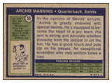 1972 Topps Football #055 Archie Manning Saints EX-MT 493504