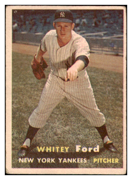 1957 Topps Baseball #025 Whitey Ford Yankees VG 493528