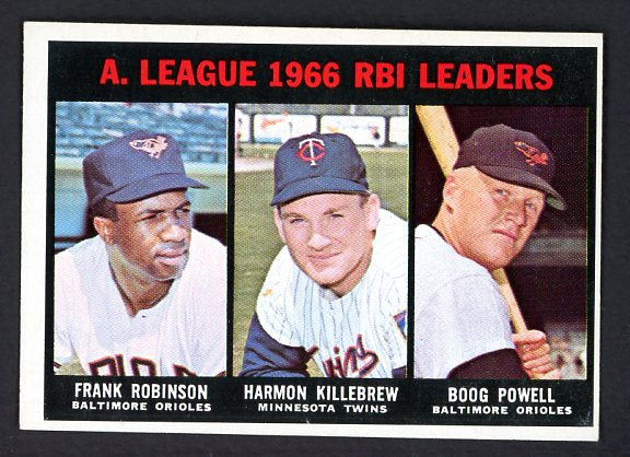 1967 Topps Baseball #241 A.L. RBI Leaders Robinson EX 493554