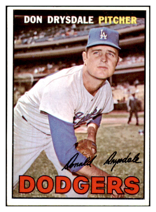 1967 Topps Baseball #055 Don Drysdale Dodgers NR-MT 493563